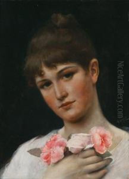 Lady With Roses - view 1