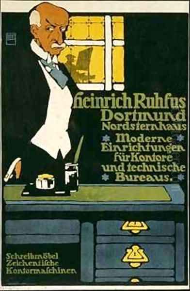 German advertisement for an office furniture handler in Dortmund - view 1