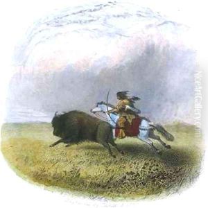 Buffalo hunt by Eastman, Captain Seth