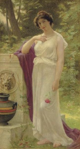 Young Woman With A Rose - view 1