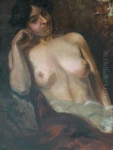 Unfinished Female Nude, Seated Half-length