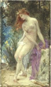 Diana At Her Bath by Guillaume Seignac