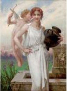Jeune Femme Au Vase Grec by Guillaume Seignac