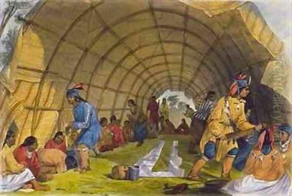 Medicine dance of the Winnebagoes - view 1