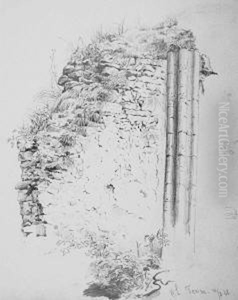 Bewachsene Natursteinmauer - view 1