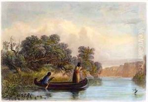 Spearing Fish from a Canoe Spearing Fish from a Canoe