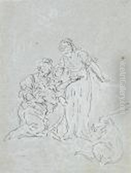 Die Ziege Amaltheia Und Der Zeusknabe - view 1