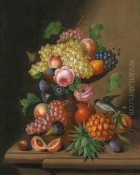 Still Life Of Fruit With Pineapple - view 1