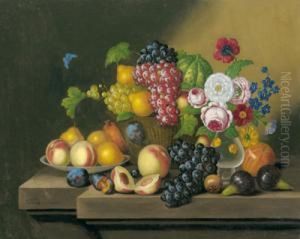 Groses Fruchtestilleben by Georg (Johann G.) Seitz