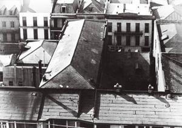 Crowding Of Houses In French Quarters, New Orleans, Circa 1938 - view 1