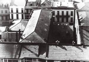 Crowding Of Houses In French Quarters, New Orleans, Circa 1938 by Peter Sekaer