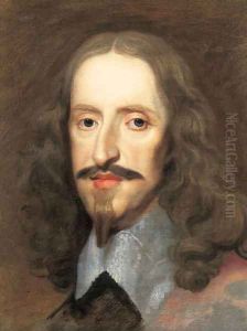 Portrait of Archduke Leopold Wilhelm of Austria (1614-1662), bust-length, with a white lace collar by Justus van Egmont