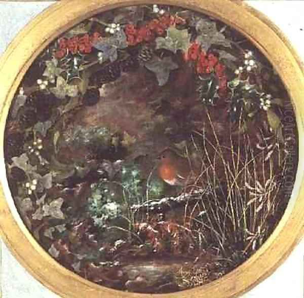 Winter Roundel with Robin - view 1