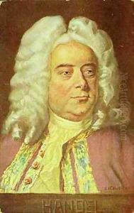 Portrait of George Frederick Handel 1685-1759 by Albert Eichhorn