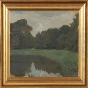 Forrest Lake, Frederiksborg by Georg Sophus Seligmann