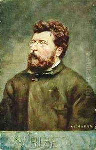 Portrait of Georges Bizet French composer