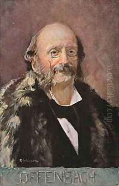 Portrait of Jacob Offenbach German composer - view 1