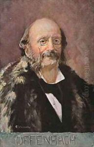 Portrait of Jacob Offenbach German composer