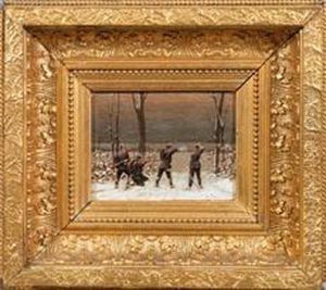 Deutsche Infanteristen In Winterlicher Landschaft