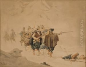 Historisierende Szene Mit Soldaten by Christian I Sell