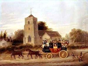 The Emperor Alexander Leicester to Birmingham Coach by Egerton, M.