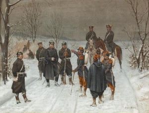 Preussische Soldaten Bei Der Lagebesprechung. by Christian I Sell