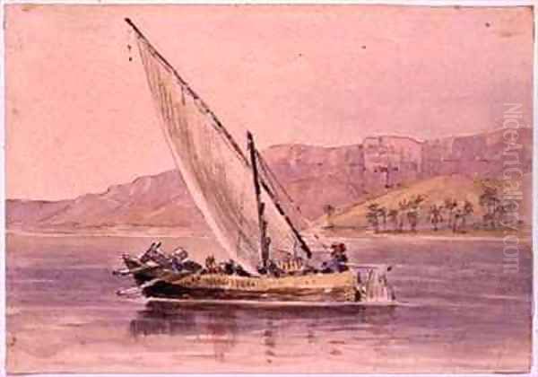 Market boat at Minya Egypt - view 1