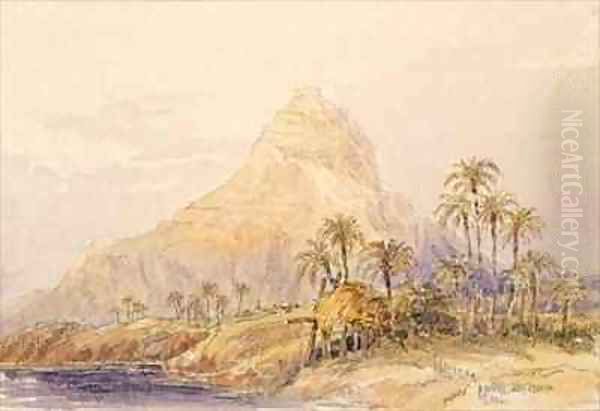 Extinct volcano between El Deir and Abu Simbel Egypt - view 1