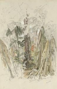 Study Of Tropical Rainforest by Josef Selleny