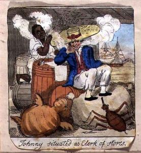 Johnny Situated as Clerk of Stores by William Elmes