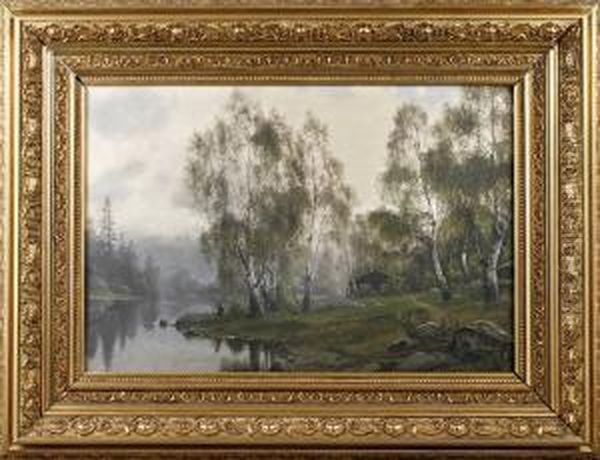 Dunstiger Sommermorgen Am See - view 1