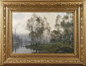 Dunstiger Sommermorgen Am See by Conrad Selmyhr