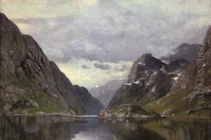 Rowing On A Fjord by Conrad Selmyhr