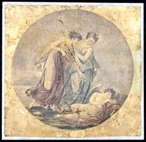 Graces Awakening Cupid by Francis Eginton