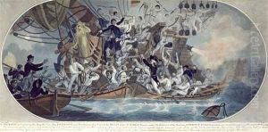 The boarding and capturing of His Majestys late ship by Elms