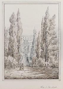 Villa D'este, Tivoli; Tempio Della Sibilla, Tivoli by Antonio Senape