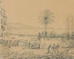 Veduta Di Napoli Dalla Strada Della Palma
