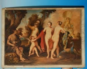 Interno Del Tempio Di Nettuno A Paestum by Antonio Senape