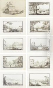 An Album Of Eighty-two Italian Views, With A Frontispiece by Antonio Senape