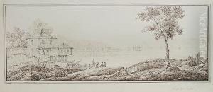The Bosphorus At Istanbul by Antonio Senape