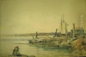 Ship Leaving For Sea by Prosper Louis Senat
