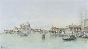 The Entrance To The Grand Canal, Venice by Rafael Senet y Perez