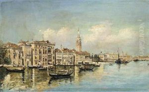 The Grand Canal, Venice by Rafael Senet y Perez