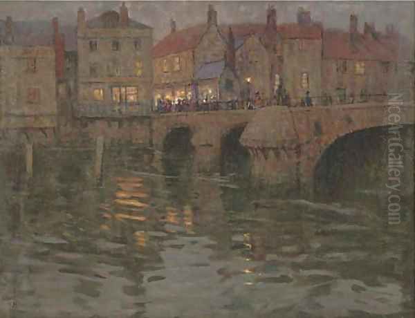 The town bridge, on a summer's evening - view 1