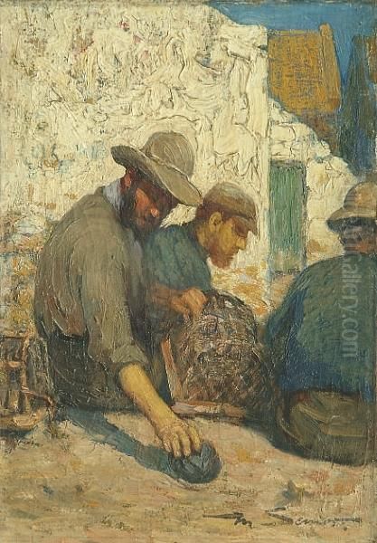 Fishermen Tending Lobster Pots - view 1