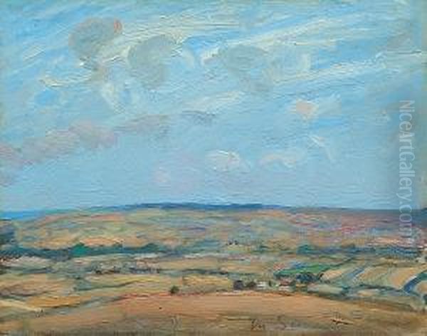 Rural Landscape With Sea Beyond - view 1