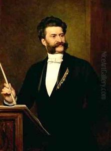 Johann Strauss the Younger by August Eisenmenger