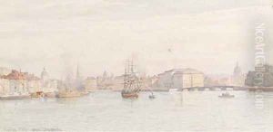 Stockholm harbour by Tristram Ellis