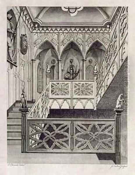 Staircase at Strawberry Hill - view 1