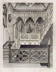 Staircase at Strawberry Hill by Edwards, E
